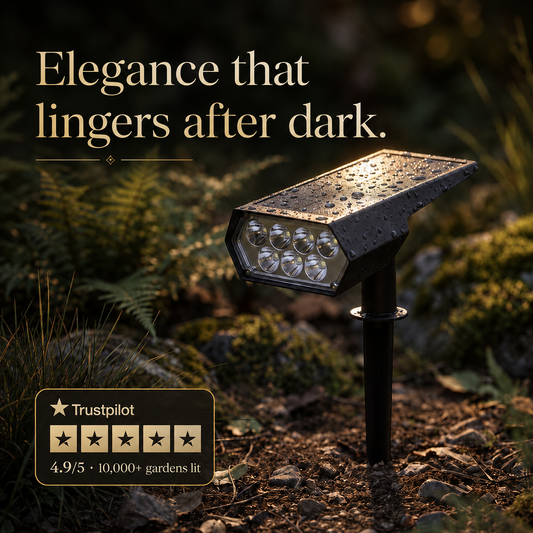 Terra - Solar powered garden floodlight