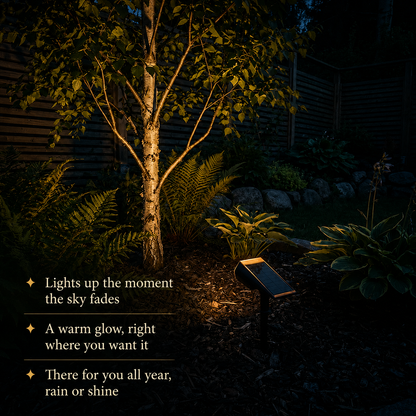 Terra - Solar powered garden floodlight